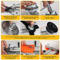 5-in-1 52cc Petrol Strimmer Brush Cutter Garden Grass Line Trimmer 2-Stroke Tool