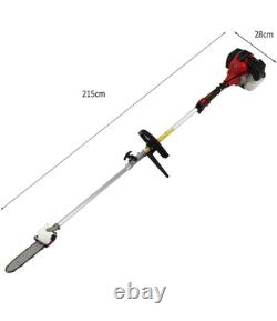 5 in 1 Cordless Garden Hedge Trimmer Chainsaw Brush Petrol 52cc 1.6kW 3HP 9000