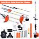 5 In 1 Multi Garden Tool Petrol Hedge Trimmer Strimmer Brushcutter, 52cc Chainsaw