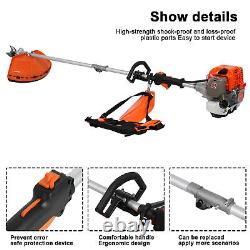 5 in 1 Petrol Brush Cutter Strimmer Grass Trimmer Garden 52cc 2 Stroke Kit