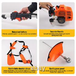 5-in-1 Petrol Strimmer 52cc Brush Cutter Garden Grass Line Trimmer Two-Stroke UK