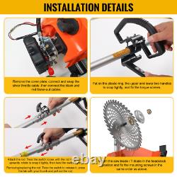 5-in-1 Petrol Strimmer 52cc Brush Cutter Garden Grass Line Trimmer Two-Stroke UK
