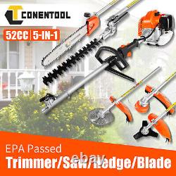 5 in 1 Petrol Strimmer Garden Multi Tool Grass Trimmer, Hedge Trimmer, Chainsaw