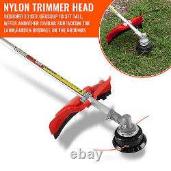 5in1 Petrol Strimmer 52cc Brush Cutter Garden Grass Trimmer 2-Stroke Backpack UK