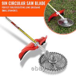 5in1 Petrol Strimmer 52cc Brush Cutter Garden Grass Trimmer 2-Stroke Backpack UK