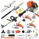 6in1 Petrol Strimmer 52cc 2-stroke Hedge Trimmer Multi Garden Tool Brush Cutter
