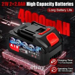 All-in-One Adjustable Grass Trimmer with Dual Batteries for Yard & Garden Use