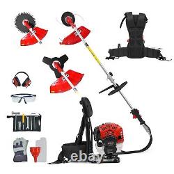 BU-KO 52cc Backpack Petrol Strimmer, Brush Cutter 3t Blade, 40t Blade