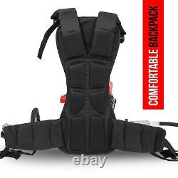 BU-KO 52cc Backpack Petrol Strimmer, Brush Cutter 3t Blade, 40t Blade