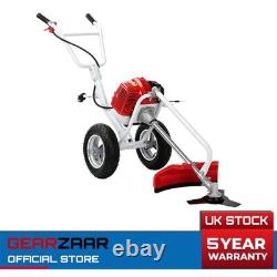 Brush Cutter Heavy Duty Gas Powered Weed Wacker GEARZAAR 52cc Aluminium Shaft