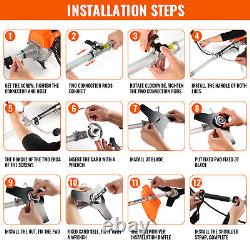 CONENTOOL 52 CC 2 in 1 Hedge Trimmer Multi Petrol Strimmer BrushCutter Garden