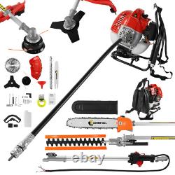 CONENTOOL 5 in 1 Garden Multi Tool 52cc Petrol Hedge Trimmer Chainsaw Strimmer