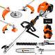 Conentool Multi Function Garden Tool 5in1 Petrol Strimmer Brush Cutter Chainsaw