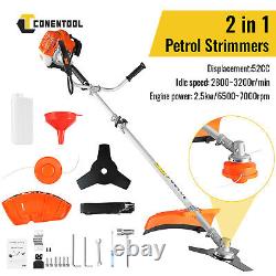 CONENTOOL Petrol Brush Cutter and Line Trimmer 52cc Strimmer Garden Lawn NEW
