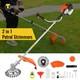 Conentool Petrol Strimmer Garden Grass Weed Trimmer 52cc 2in1 Brushcutter 2026