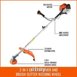 CONENTOOL Petrol Strimmer Garden Grass Weed Trimmer 52cc 2IN1 Brushcutter 2026