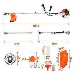 CONENTOOL Petrol Strimmer Garden Grass Weed Trimmer 52cc 2IN1 Brushcutter 2026