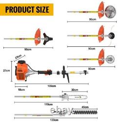 Conentool 6IN1 Petrol Strimmer 52CC 2-Stroke Chainsaw Hedge Trimmer Brush Cutter