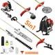 Conentool Heavy Duty 52cc 5in1 Petrol Brushcutter 2-stroke Gas Strimmer Chainsaw