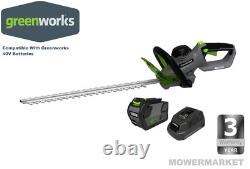 Cordless 40V Hedge Trimmer Greenworks Duramaxx with battery and charger