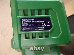 Cordless Battery Brush Grass Cutter Powerbase GY2247 40V 34cm Used No Tool