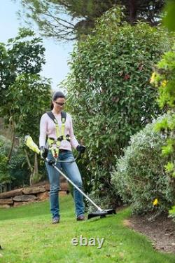 Cordless Brush Cutter Gasless Battery-Powered 30cm Cut 2-in-1 Garden Tool