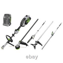 EGO Cordless Multi-Tool Kit Trimmer, Hedge Cutter Pole Brush Cutter MHBC1204EKIT