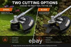 ESkde 4in1 Garden Multi Tool 1000W Strimmer Brushcutter Hedge Trimmer Pruner