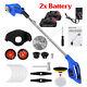 Electric Grass Trimmer Brush Cutter Fast Charge Cordless 1500 Mah 21v Garden Uk