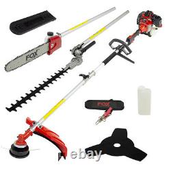 Fox Garden Commander 4in1 Petrol Hedge Grass Trimmer Cutter Chainsaw