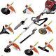 Gx35 10 In 1 Trimmer 4 Stroke Gas Weed Eater Brush Cutter Pruner Lawn Mower Yard