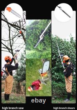 GX35 weed eater brush cutter hedge trimmer 4 stroke pole chain saw 3 tillers