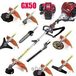 GX50 10 in 1 pole trimmer 4 stroke gas hedge trimmer chainsaw gas powered shears