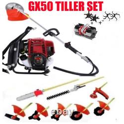 GX50 4 Stroke multi Backpack LawnMower Weed Eater Pole Saw 3 rototiller strimmer