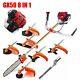 Gx50 4-cycle 8 In 1 Brush Cutter Gas Trimmer/edger Strimmer Heavy-duty Lawnmower