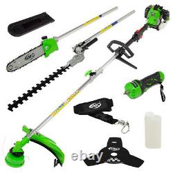 G-Whizz ELECTRIC START 33cc Petrol Multi Tool Brush Hedge Grass Trimmer