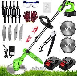 Garden Cordless Strimmer, Electric Cordless Strimmer, Brush Cutter with Blades