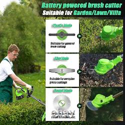 Garden Cordless Strimmer, Electric Cordless Strimmer, Brush Cutter with Blades