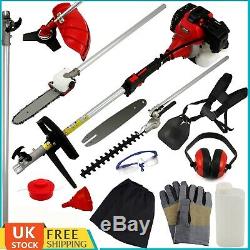 Garden Hedge Trimmer 5 in 1 Petrol Strimmer Chainsaw Brushcutter Multi Tool 52CC
