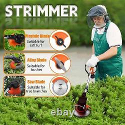 Garden Strimmer Cordless Blades Grass Trimmer Electric Telescopic Brush 2 BATTRY