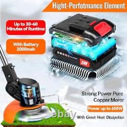 Garden Strimmer Cordless Blades Grass Trimmer Electric Telescopic Brush Cutter