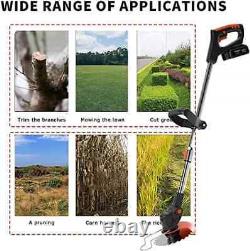 Garden Strimmer Cordless with Blades Grass Electric Telescopic Brush Cutter