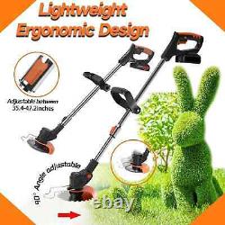 Garden Strimmer Cordless with Blades Grass Electric Telescopic Brush Cutter