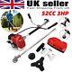 Grass Strimmer / Bush Cutter 52 Cc 2 In 1 Petrol-home Garden 3hp 3 Year Warranty