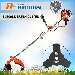 Grass Trimmer Garden Strimmer Brush Cutter Petrol 52cc + 2 x Strimmer Line