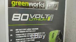 Greenworks 80V Cordless Strimmer GD80BC TOOL ONLY Brushcutter, Grass Trimmer