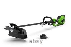 Greenworks GD40BC Cordless Brushcutter with Brushless Motor, Harness, Adjustable