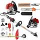 Heavy Duty 52cc 5 In 1 Petrol Brushcutter Grass Strimmer Chainsaw Hedge Trimmer