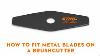How To Fit Blades On A Stihl Brushcutter Stihl Gb