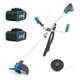 Hyundai Cordless 2 In 1 Strimmer Brushcutter Grass Trimmer Battery Powered 40v